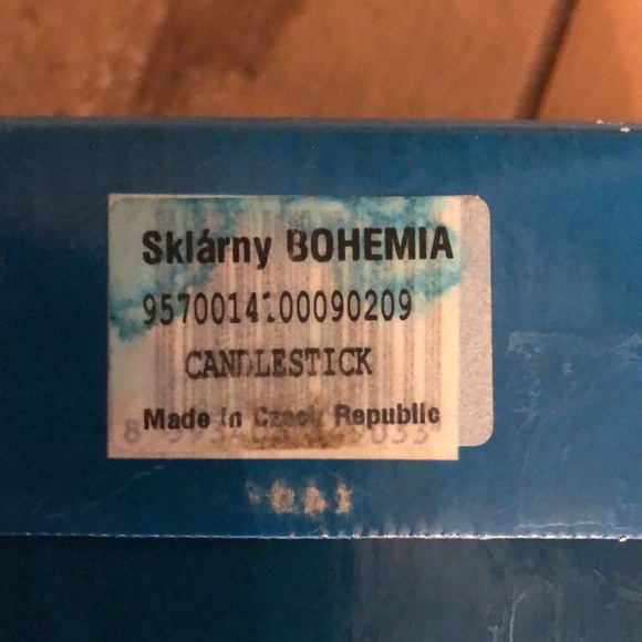 Bohemia lead Crystal candlesticks Czech Republic - Picture 6 of 10